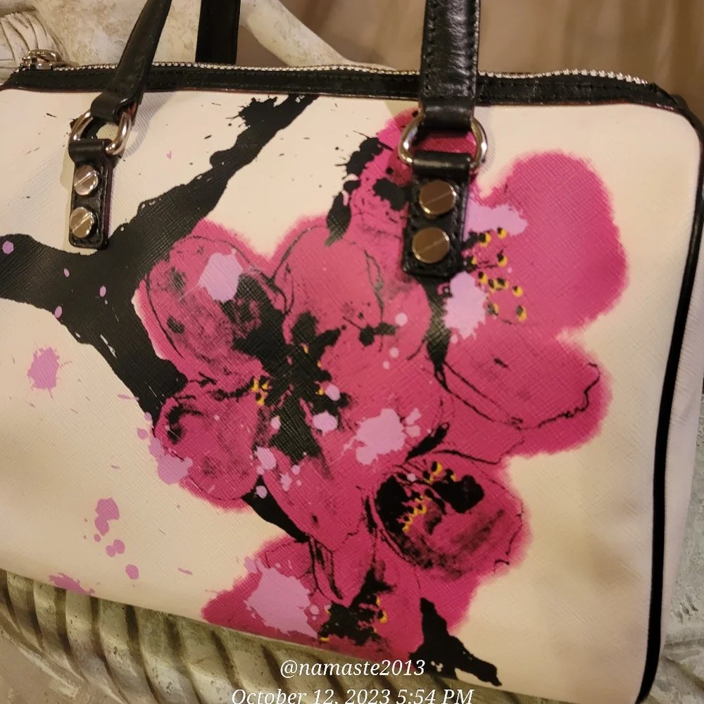 L.A.M.B. by Gwen Stefani Cherry Blossom Satchel Luxury Designer Bag #586 - Picture 6 of 14